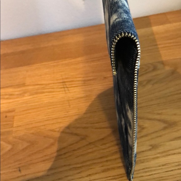 Rebecca Minkoff Tie Dye Denim Envelope Clutch - Picture 8 of 8